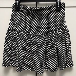 Black and White Polka Dot Skirt